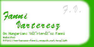 fanni varteresz business card